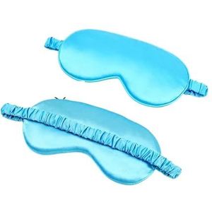 3D Imitatie Zijde Oogmasker Draagbare Oogschaduw Cover Reizen Slaapmasker Dutje Ontspanning Zacht Comfortabel Nachthoofdband (blauw)