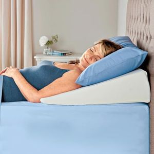 3 Pagen Orthopedisch wigkussen voor bed en bank, reflux-kussen, wasbare overtrek, hoge positie van benen of bovenlichaam, steunkussen voorkomt snurken en brandend maagzuur, 65 x 63 cm