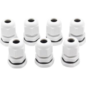 10 stks IP68 PG9 4-8MM Waterdichte Nylon Kabel Klier Waterdichte Pakking Plastic Waterdichte Connector (zwart)