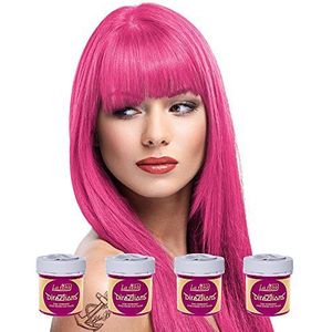 La Riche Directions Semi-permanente haarverf, kleurstof, intensief, x4-pak universele maat Carnation pink.