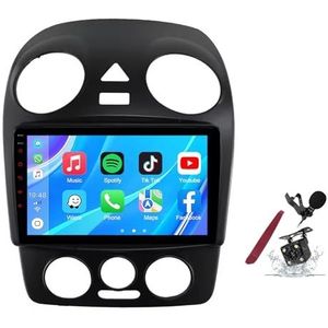 Android 14 Autoradio Stereo voor VW Kever A4 (2002-2011) 9-inch Touchscreen Multimedia Speler met Draadloze Carplay GPS Navigatie FM RDS Bluetooth 5G-WiFi SWC DSP,M100s