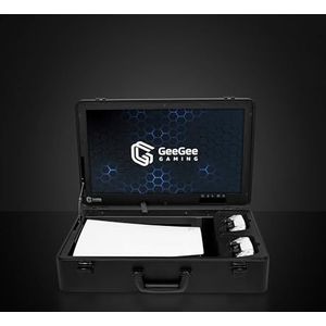 GeeGee - EDGE - Gaming case - Gamecase - 24inch gaming monitor - playstation 5 digital & disc - ps5 travel case - ps5 gaming koffer -