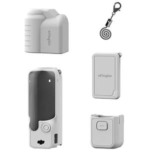 JOYSOOG Pocket 3 Siliconen Hoes voor Osmo Pocket 3 Handvat Gimbal Camera Beschermhoes Cover Accessoire met Lanyard (Standaard & Grijs)