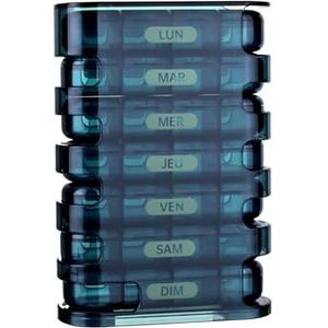 EDOSO - Pillendoos - Wekelijks - 7 Dagen - BPA-vrij - Torendesign - 4 Vakken