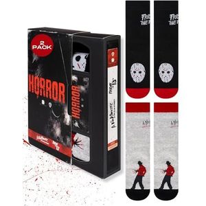 soxo Horror Sokken Heren Halloween Cadeau Voor Vrouwen Geschenkdoosjes Socks Happy Gift 35-40 Horror 2 Paar
