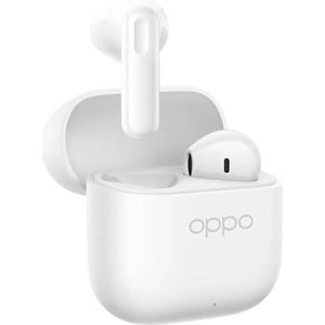 OPPO Enco Buds3 True Wireless oordopjes, Bluetooth 5.4 in-ear hoofdtelefoon stereo, 48 uur afspeeltijd, 12,4 mm dynamische driverunit, 47 ms lage latentie transmissie, IP55, 3D ruimtelijk geluid, wit