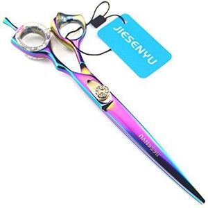 JIESENYU HIGH-END SERIES 7"" PET Professional PET DOG Grooming schaar Rechte Snijschaar