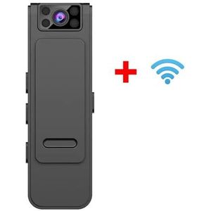 Mini-lichaamscamera, Wifi Mini Camera Kleine Video Camcorder Draagbare Micro Camera Body Cam Pocket Loop Recording Cam Nachtzicht Magnetisch voor wetshandhaving, levering (Size : Add 64GB, Color : W