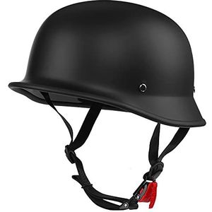 Pothelm, ECE-goedgekeurde motorhelm, skateboard, helikopterhelm, jethelm, retro, volwassen heren, dames, bromfiets, scooter