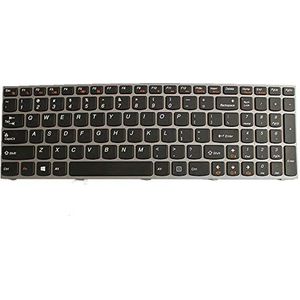 New Replacement Laptop Toetsenbord Voor For LENOVO B570 B570e B570e2 B575 B575e Colour Zwart With Grijs Frame Verenigde Staten Lay-out