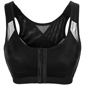 Postoperatieve beha Chirurgische beha Compressie Sportbeha Voorsluiting Bras voor Vrouwen Close Borstvergroting Beha Draadloze A,M(80BCD 85A)