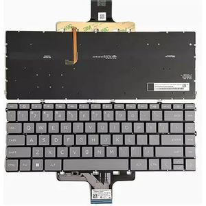 Voor HP 14-EM 14-EP 14-EK 15-EY 15-EW TPN-C157 C158 laptoptoetsenbord(Gray with backlit US)