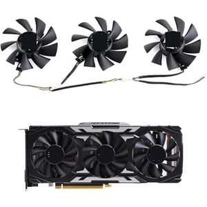 3 STUKS/set 75MM koelventilator voor ZOTAC voor GeForce GTX 1660 SUPER X-GAMING OC3 PRO grafische kaart