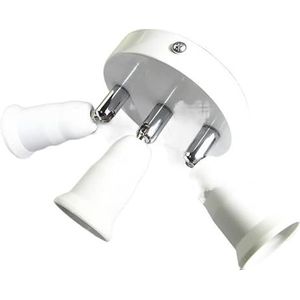 fitting adapter 3/5/9 koppen verstelbare standaard schroef E26 E27 360 splitter lampvoet LED-lamphouderadapter(3 Heads)