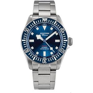 NIADI Titanium Grade 2 Klassieke Jurk Mannen Horloges Automatische NH38 Beweging 200 M Blauw Zwart Duik Horloge Sapphire Crystal, Blauw 2, mode