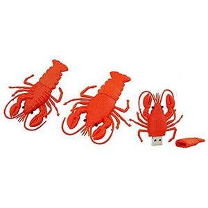 8GB Kreeft Shape USB Flash Drives Pen Drive Memoria Flash Stick Pendrives USB Flash Disk Thumb Drive U Disk USB Drive USB 2.0 Pen Drive Pendrive (Rood)