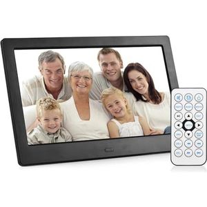 10.1in Digitale Fotolijst Afstandsbediening Desktop Elektronisch Album IPS Scherm Foto/Video/Muziek/Klok/Kalender Functies Eenvoudig delen