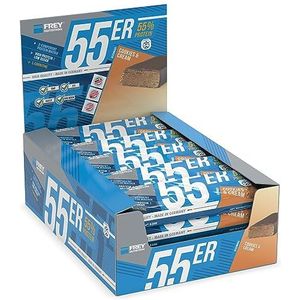 FREY Nutrition 55 proteïnerepen, 20 repen (20 x 50 g) (koekjes en crème)