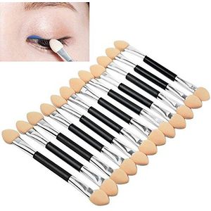 12 stuks dubbelzijdige oogschaduw spons applicator make-up borstel oogschaduw applicator