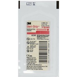 3M Steri Strip Huidafdichtingen 0,6 x 7,6 cm, 10 verpakkingen van 3.