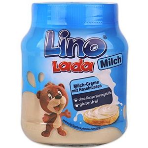 Podravka Lino Lada Milk Hazelnootcrème, fijn broodbeleg van hazelnoten en melk, (1 x 400 g)