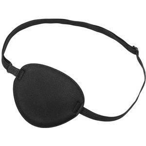 Piratenoogpatch, comfortabel en verstelbaar, voor feestdecoratie, zwart