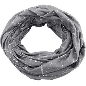 Modieuze sjaal met ritszak voor dames en meisjes, opbergtas grijs grijs