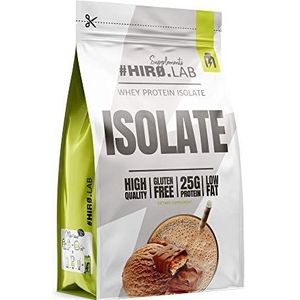 #HIRO.LAB weiproteïne-isolaat - 1 pak x 700 g - Magere spiermassa-toename - Laag vetgehalte - Hoge eiwitbron - Zonder kunstmatige kleurstoffen - Glutenvrij (Pindakaas Candy Bar)
