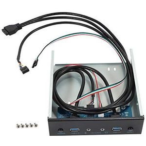 USB 3.0 2-poorts optische drive frontpaneel uitbreidingsadapter .0-hub + HD-audio + aan/uit-schakelaar