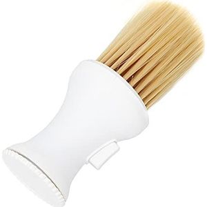Haarborstel Haarstylingborstel, Zacht Haar Nekstofdoek Kapperspoeder Opslag Styling Stofreinigingsborstel (Wit)