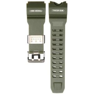 Horloge Accessoires Fit for Casio g shock mudmaster gwg1000 GWG-1000 heren Horlogeband Roestvrij Stalen Ring Vervanging Band (Color : Military Green S 8, Size : GWG-1000)