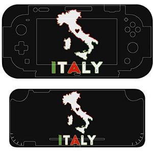 Italië kaart vlag schattige huid sticker compatibel met Switch Console en Switch Lite Protector Skin Decal Cover