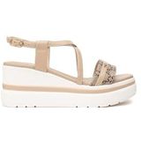 Nerogiardini - Sandalen - Beige - Leer - Verstelbare Hielband