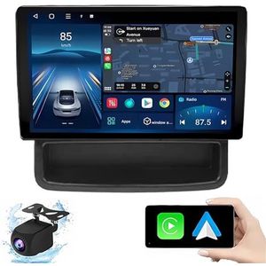 Android 14.0 2 Din Autoradio 9"" Touchscreen Auto Stereo voor Renault Traffic/Opel/Nissan Primastar 2010-2014 met Draadloze Carplay Android Auto GPS navigatie AHD Omgekeerd beeld Stuurwielbediening(P6(