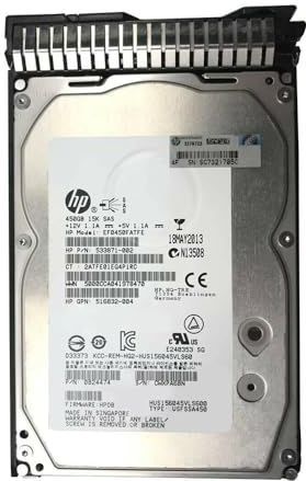 HPE - HDD - 450GB - SAS - 15K RPM - 6G - Hot Plug - LFF