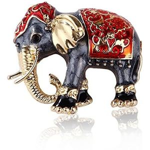 Emaille Olifant Strass Broche Sieraden Mode Dier Broches Voor Vrouwen Party Casual Pak Decoratie Badge Gift Bruiloft Pins 1Pcs, Eén maat, agaat