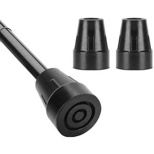 YF Stokpunten, 19 mm reserve rubberen punt voor stok & kruk in 19 mm tips, duurzame antislip rubberen reservevoetkussen voor wandelstokken, statiefstokken, Quad Cane, krugpunten, 2 stuks