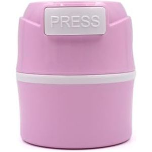ABS Wimper Lijm Opslag Container Draagbare Vervanging Verzegelde Stijlvolle Knop Schakelaar Doos Jar Beauty Tool Accessoires Roze