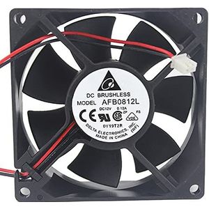 Delta 8025 AFB0812L DC12V 0.12A 2line 2P Ultra Silent CPU Chassis Power Computer Fan