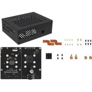 PLCPDM X1011 4-poorts NVMe Solid Disk uitbreidingskaart met efficiënt energiebeheer