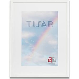 aFFa-frames, Tisar, houten fotolijst, helder, rechthoekig, met acrylglas front, wit, 50 x 70 cm