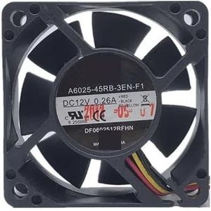 A6025-45RB-3EN-F1 12V 0.26A 6025 6cm chassis cooling fan