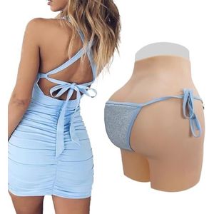 FSYH Siliconen slipje nep mietje kan plassen en inbrengen broek heupen lifter pads Shaper enhancer shorts voor transgender,Wheat colored,Basic