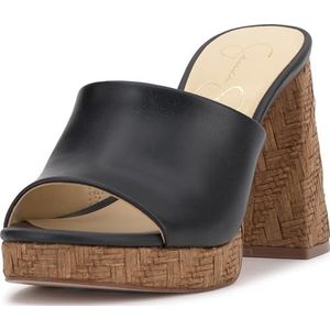 Jessica Simpson Kameena Plateausandalen voor dames, zwart, 36 EU