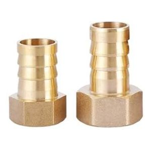 Barb-slangkoppelingen, Messing rechte slangpilaar naar BSP binnendraad slangkoppeling koperen connector meerdere maten(500 Pcs,Barb 6mm-1I4)