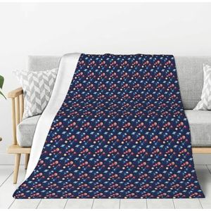 AYYQWE Sterrenhemel Universum Ruimte Print Warm Flanel Pluche Deken Voor Sofa Woonkamer Dorm All-Season Thuis Camping Reizen