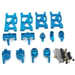 Upgrade-set van metalen afstandsbedieningsauto's (zesdelig) for WLtoys 144010 144001 02 124017-16-18 124019(Blue)