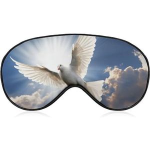 Dove Oogmasker, zijslaapmasker, licht, blinddoek, slaapmasker, neusbeschermer en elastische band, voor kinderen, dames en heren