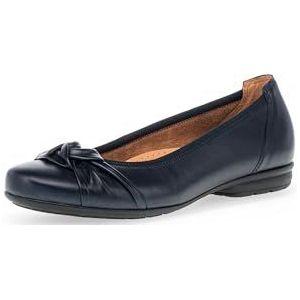 Gabor Schoenen Gabor ballerina's voor dames met gesloten teenpartij, Blauw Night, 38.5 EU