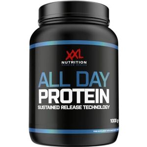XXL Nutrition - All Day Protein - Eiwitpoeder, Proteïne poeder, Eiwitshake, Proteine Shake, Whey Protein - Aardbei - 1000 gram